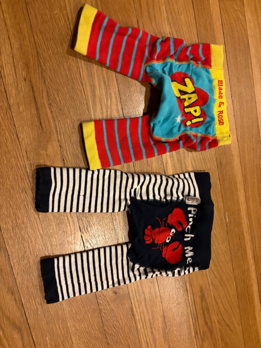 Blade & Rose "ZAP!" Comic Stripe Baby Pants + Nautical Lobster Set